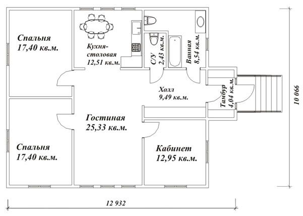 Проект дома бриз