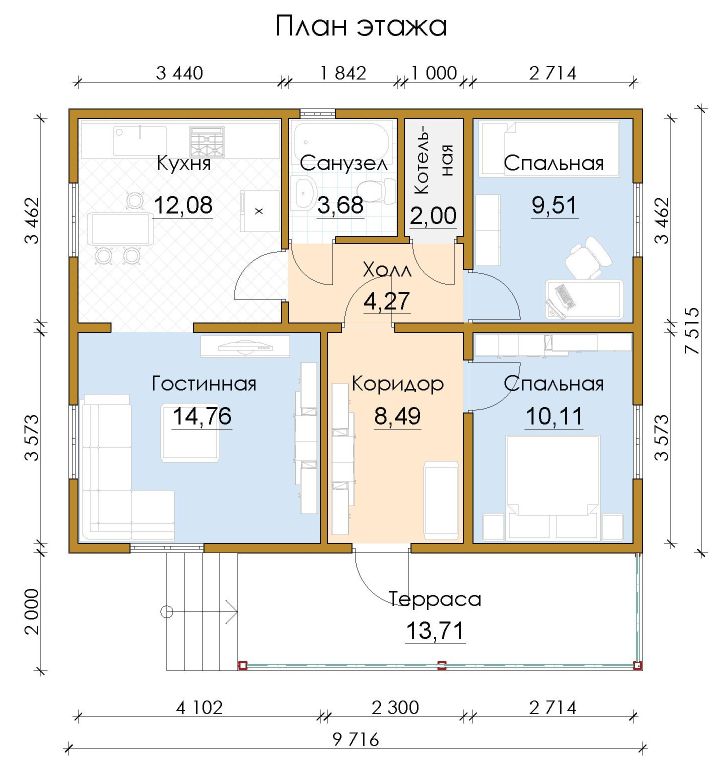 Проекты домов 50 кв м 70 кв