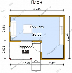 План дома из СИП панелей фото 3