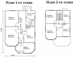 План дома из СИП панелей фото 1